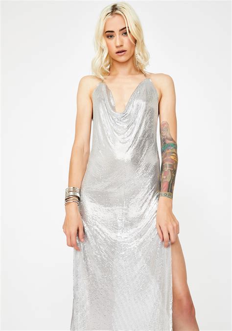 Silver Chainmail Maxi